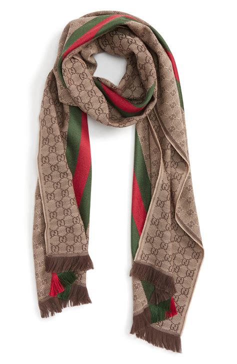 gucci silk wool scarf fashion